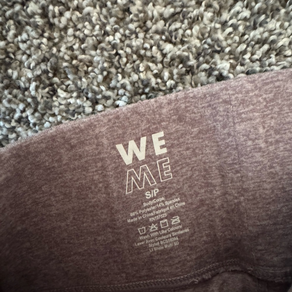 We Over Me purple workout set sports bra and leggings size xs - Picture 4 of 9